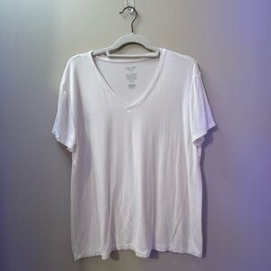 White V-Neck T-Shirt